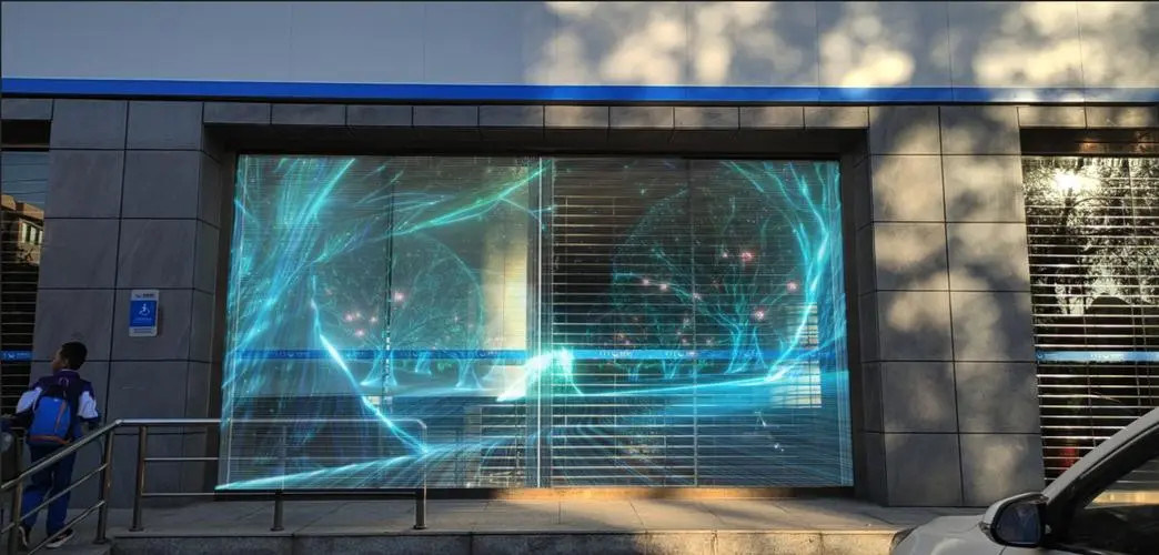 P3.97-7.81 LED Video Wall Display เช่าโปร่งใส สีเต็ม