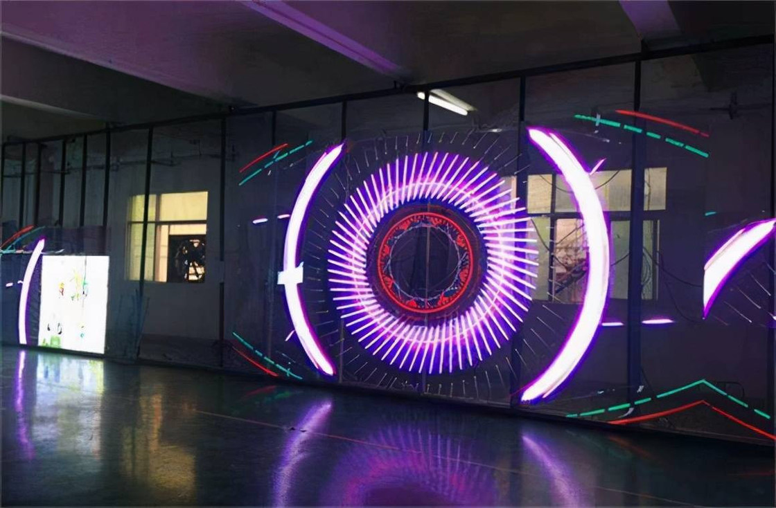 P3.97-7.81 LED Video Wall Display เช่าโปร่งใส สีเต็ม