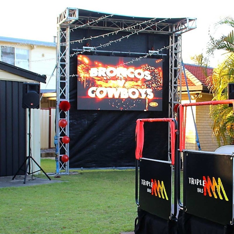 SMD กันน้ํา เช่า LED ผนังจอหลายประการ สีเต็ม