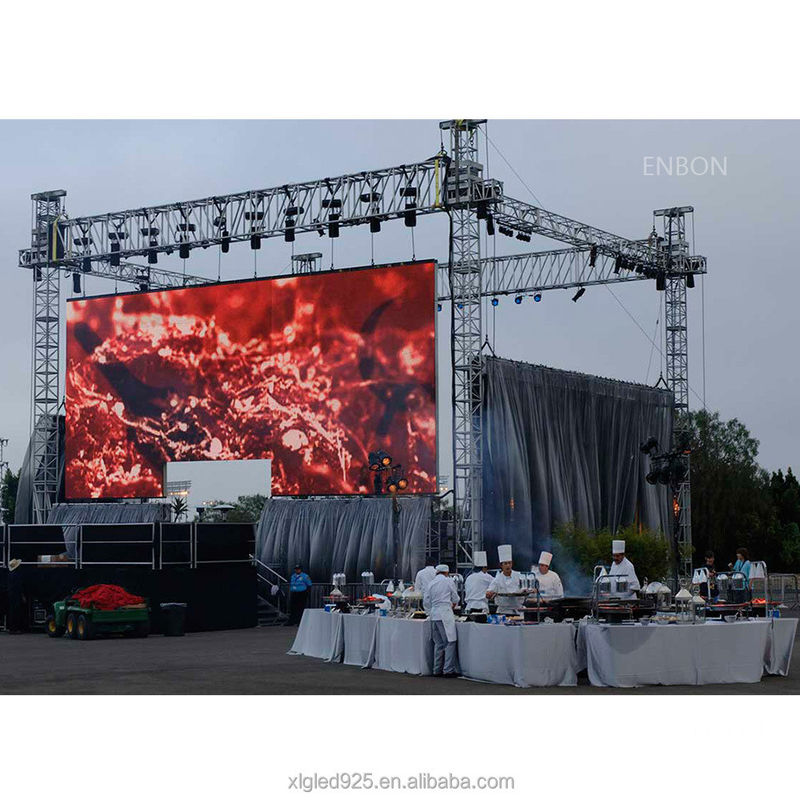 กลางแจ้ง Stage เช่า LED Display P2.97mm IP65 กันน้ํา 5000cd / ตารางเมตร