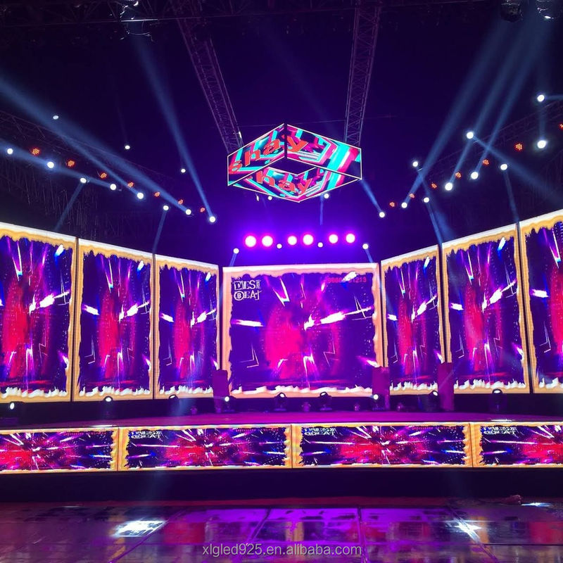 กลางแจ้ง Stage เช่า LED Display P2.97mm IP65 กันน้ํา 5000cd / ตารางเมตร