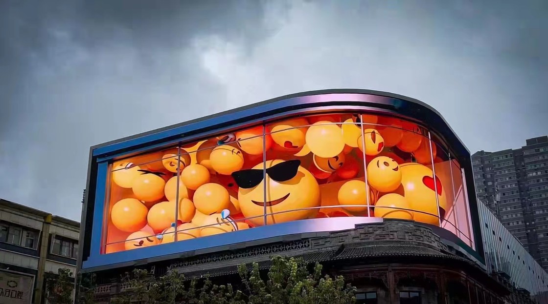 โปรแกรมโฆษณา หน้าจอ LED นอก SMD1921 P4.81 P3.91 P2.064 พิกเซล Pitch 4.81mm