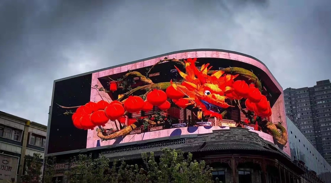 โปรแกรมโฆษณา หน้าจอ LED นอก SMD1921 P4.81 P3.91 P2.064 พิกเซล Pitch 4.81mm