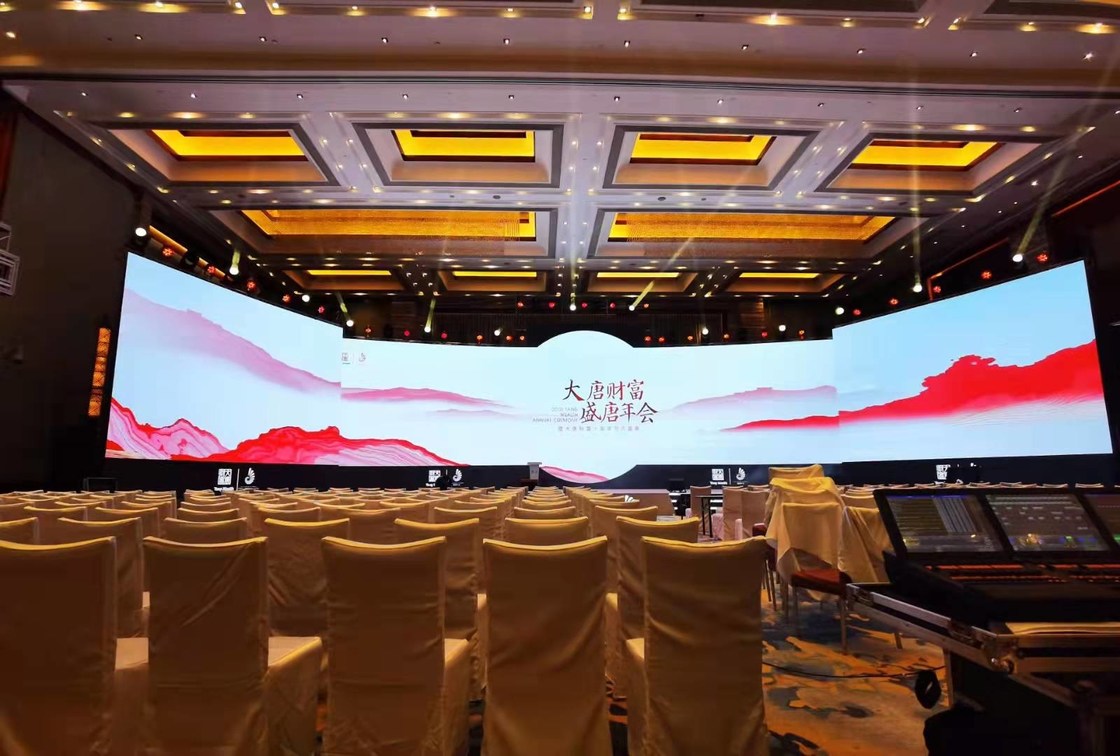 แผนจอติดผนัง LED สีหลากหลายภายใน P3.91 P5.95 การติดตั้ง