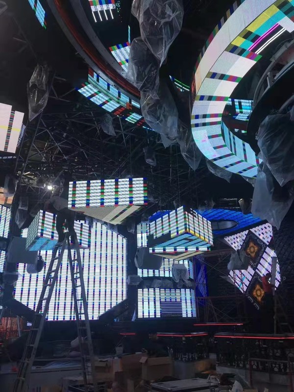 สเตจ ด้านใน LED Display Screen 500X500mm ตู้ P2.6 P2.9 P3.9 P595