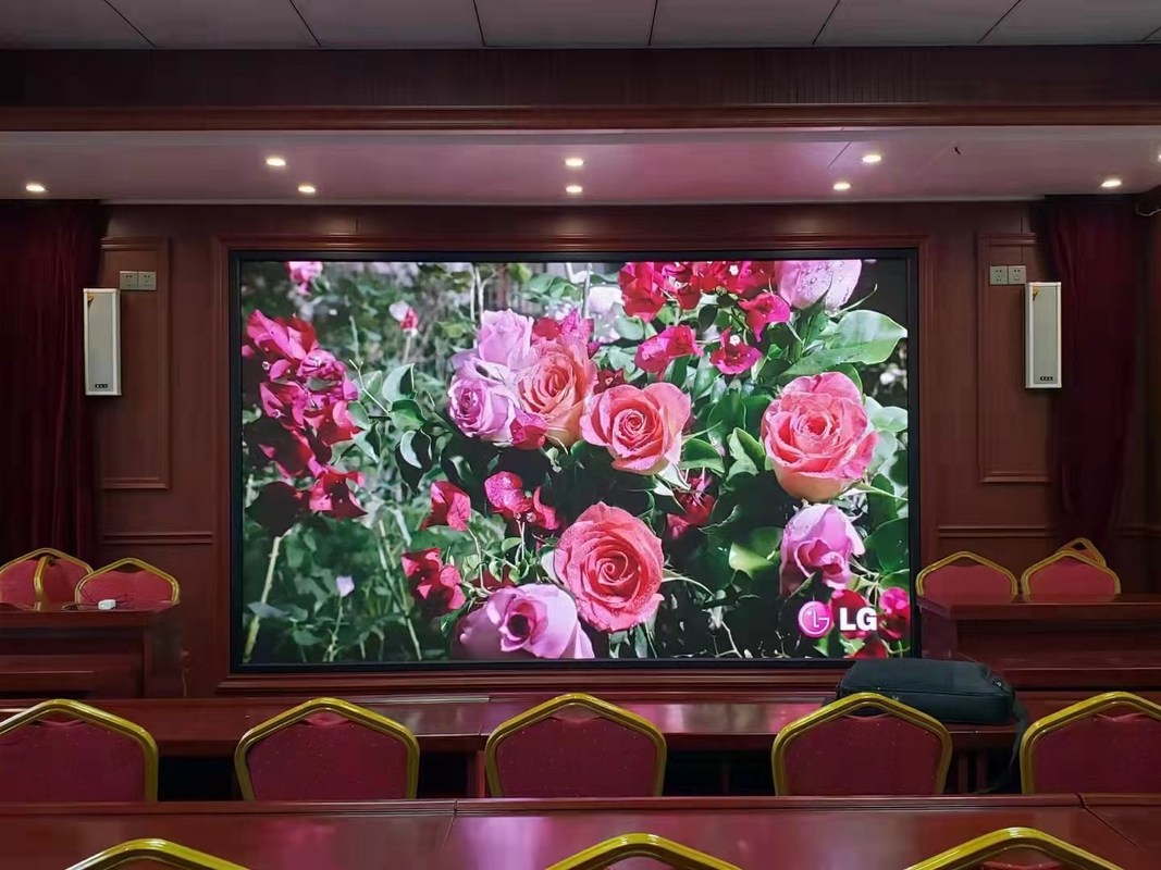 HD โฆษณาภายใน LED Display Screen สีเต็ม 16 บิต ความสว่าง