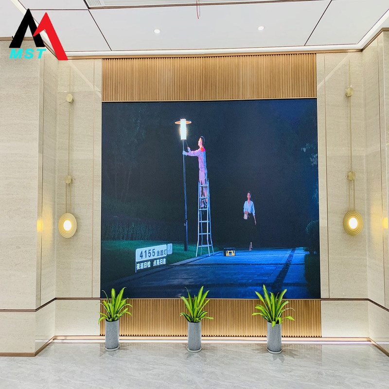 สกรีนจอ LED ภายในห้องพาณิชย์ P3.91 SMD2121 สีเต็ม