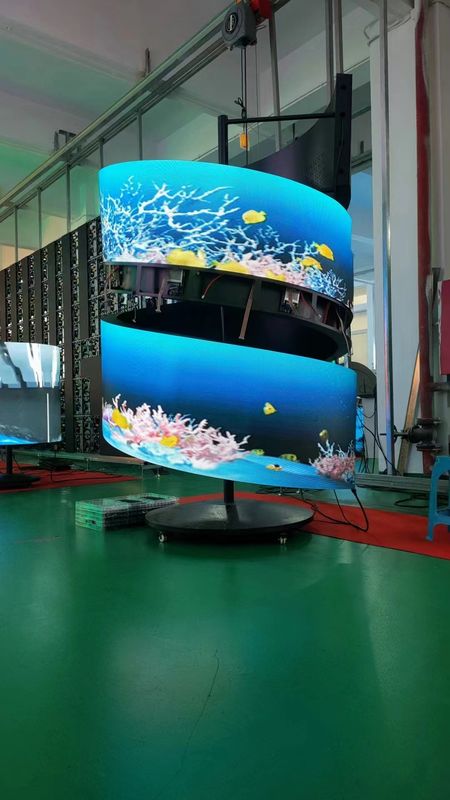 3840HZ คอนเสิร์ตโค้ง วิดีโอ วอลล์, SMD1515 LED Screen สําหรับฉากแสดง