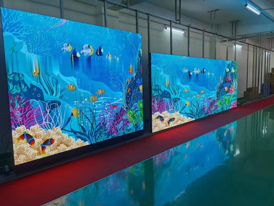 1000 บิต สเตจ แบคเกรนด์ LED Screen วัสดุอลูมิเนียมหลายประการ