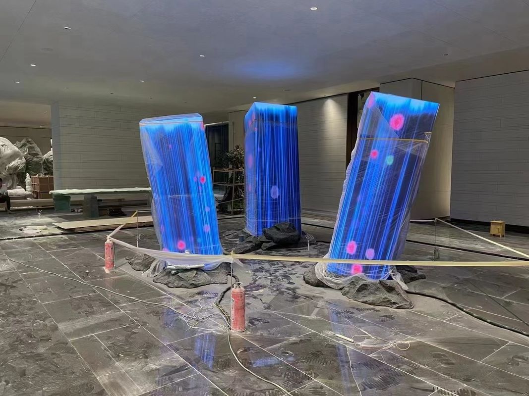 ผนังวีดีโอ LED ที่โค้งมุมไร้ผิวเคลือบ, ช่องแสดงสินค้า LED Display Soft Module